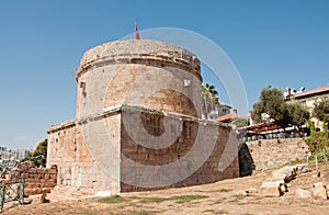 Hidirlik Tower in the old town Kaleici, Antalya, Turkey photo