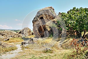 Hierapolis, destroyed tombs along the road