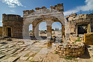 Hierapolis. The gate of the castle.