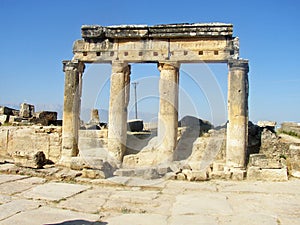Turkey: Hierapolis aka Pamukkale -Gate to the hell photo