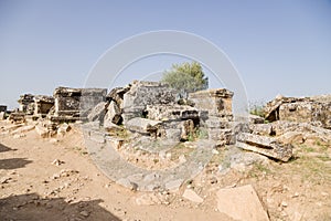 Hierapolis (Pamukkale), Turkey. Archaeological site of the ancient necropolis