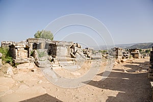 Hierapolis (Pamukkale), Turkey. Excavations of graves in the ancient necropolis