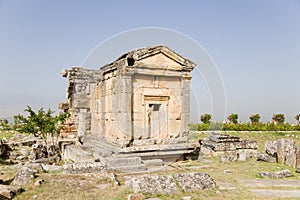 Hierapolis, Turkey. Antique crypt in the necropolis