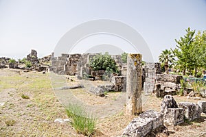 Hierapolis, Turkey. Archaeological site of the ancient city