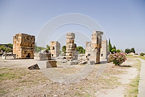 Hierapolis, Turkey. The ruins of ancient buildings