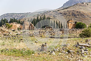 Hierapolis, Turkey. The ruins of the Byzantine Northern gate, IV century AD