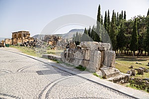 Hierapolis, Turkey. Ruins in the necropolis