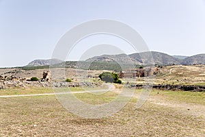 Hierapolis, Turkey. The territory of the ancient city and the ancient theater, 1 - 4 centuries AD