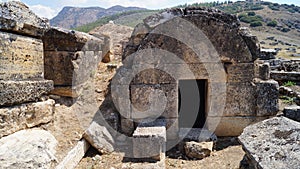 Hierapolis was an ancient Greek city in the Phrygia landscape in Asia Minor. Now Turkey, on the mountain above Pamukkale.