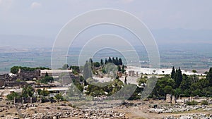 Hierapolis was an ancient Greek city in the Phrygia landscape in Asia Minor. Now Turkey, on the mountain above Pamukkale.