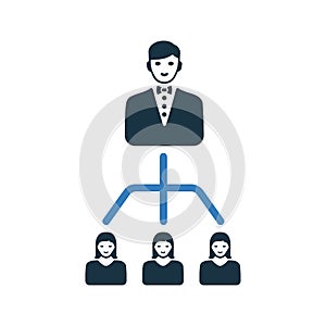 Hierarchy icon design / vector graphics
