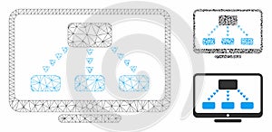 Hierarchy Monitoring Vector Mesh Network Model and Triangle Mosaic Icon