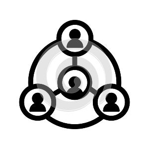 Hierarchy Vector icon which can easily modify or edit