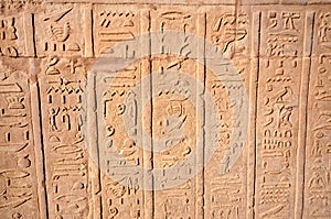 Hierogliphic scripts photo