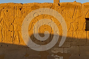 Hieroglyph wall in Karnak