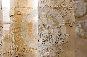 Hieroglyphic writing, Karnak, Egypt.
