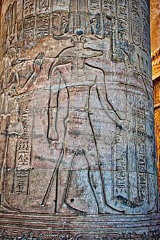 Hieroglyphics at Temple of Kom Ombo