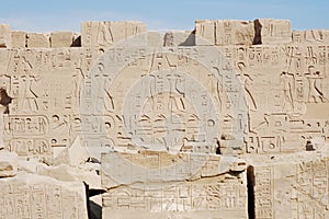 Hieroglyphs , Karnak Temple , Luxor , Egypt