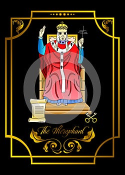 The hierophant card