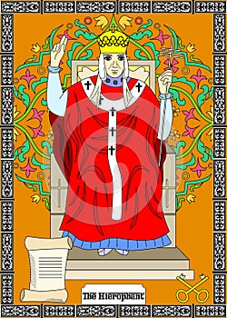 The hierophant card