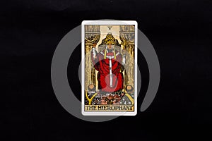 The Hierophant major arcana tarot card