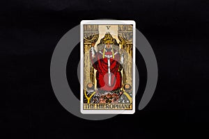 The Hierophant major arcana tarot card photo