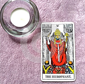 The Hierophant Tarot Card Institutions Education Tradition Guru ccult