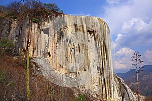 Petrified waterfall hierve el agua in oaxaca, mexico. photo