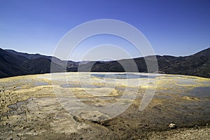 Hierve el Agua is the name of a `petrified waterfall` in the province of Oaxaca, Mexico