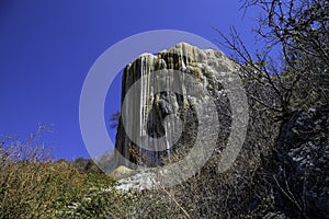 Hierve el Agua is the name of a `petrified waterfall` in the province of Oaxaca, Mexico