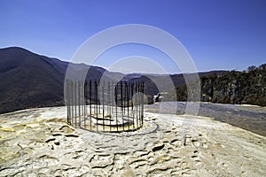 Hierve el Agua is the name of a `petrified waterfall` in the province of Oaxaca, Mexico