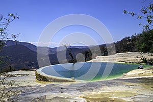 Hierve el Agua is the name of a `petrified waterfall` in the province of Oaxaca, Mexico