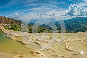 Hierve el Agua, natural rock formations in the Mexican state of