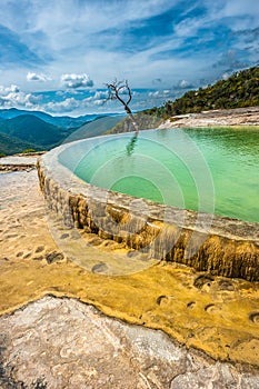 Hierve el Agua, natural rock formations in the Mexican state of Oaxaca