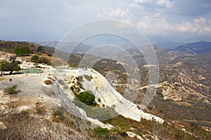 Petrified waterfall hierve el agua in oaxaca, mexico.  III photo