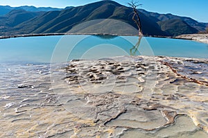 Hierve el Agua, thermal spring in the Central Valleys of Oaxaca, Mexico