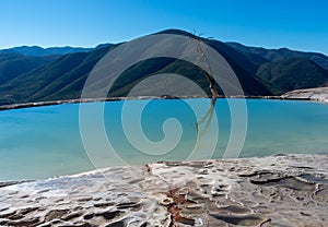 Hierve el Agua, thermal spring in the Central Valleys of Oaxaca, Mexico