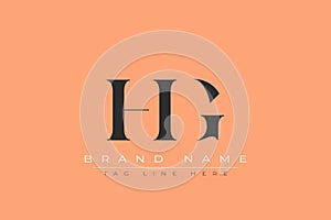 HIG abstract letter logo design