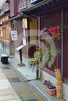 Higashi Chaya District in Kanazawa, Japan