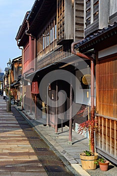 Higashi Chaya District in Kanazawa, Japan