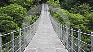 Higashi Iya suspension bridge over Iya canyon