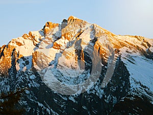 Higest mountain morning photo