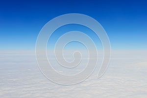 High above the clouds