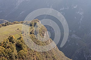 High above the Sarca gorge