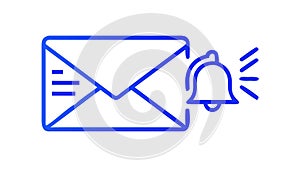 High Activity Mail Alert, Multiple Message Notification Vector, vector design Generative AI