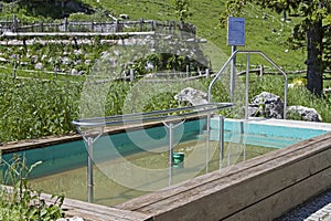 High alpine Kneipp pool