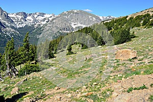 High alpine scenery of the rocky mountains national park, Colorado