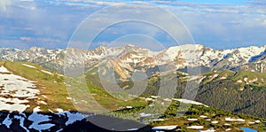 High alpine scenery of the rocky mountains national park, Colorado