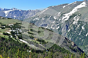 High alpine scenery of the rocky mountains national park, Colorado