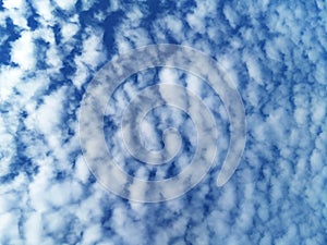 High altitude clouds background